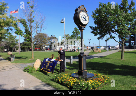 Mitchell Park Village di Greenport Long Island New York Foto Stock