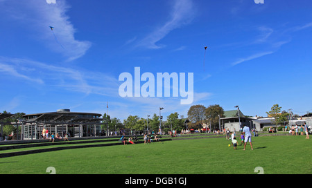 Mitchell Park Village di Greenport Long Island New York Foto Stock