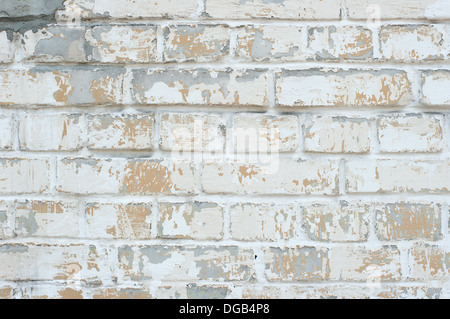 Bianche antiche e parete danneggiata. Foto Stock