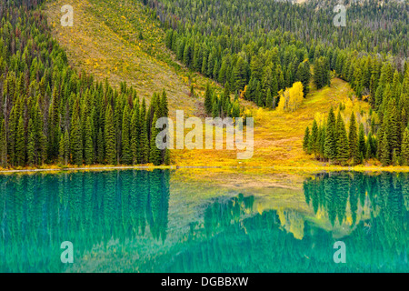 Il Lago di Smeraldo Parco Nazionale di Yoho Alberta Canada Foto Stock