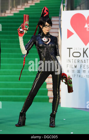 Tokyo, Giappone. Xviii oct, 2013. Maho Hashimoto, Oct 17, 2013 : ActressMaho Hashimoto 'Bayonetta sanguinosa destino' assiste la ventiseiesima Tokyo International Film Festival a Roppongi Hills Tokyo Giappone il 17 Ott 2013 Credit: Aflo Co. Ltd./Alamy Live News Foto Stock