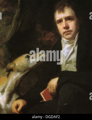 SIR WALTER SCOTT (1771-1832) Scottish romanziere storico dipinto da Henry Raeburn circa 1825 Foto Stock