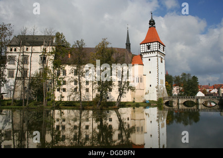 Castello di Blatna in Boemia del Sud, Repubblica Ceca. Foto Stock
