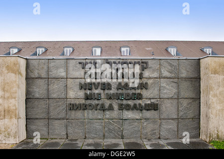 In Germania, in Baviera, Dachau Kz-Gedenkstaette Memorial Centre Foto Stock