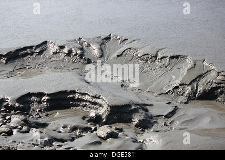 Le zone umide in rotta per Whittier da Anchorage Foto Stock