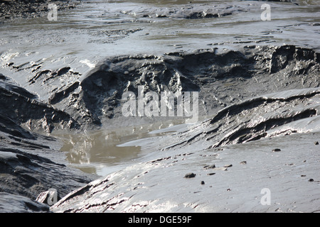 Le zone umide in rotta per Whittier da Anchorage Foto Stock