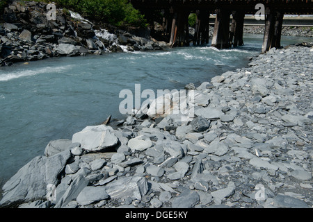 Whittier Creek, Alaska Foto Stock