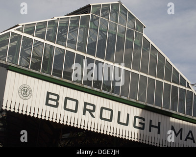 Tettoia, Borough Market, Londra, Inghilterra Foto Stock