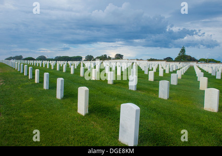 Negli Stati Uniti il cimitero militare in Point Loma a San Diego, California Foto Stock