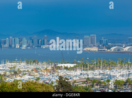 San Diego skyline visto dal punto Loma Foto Stock