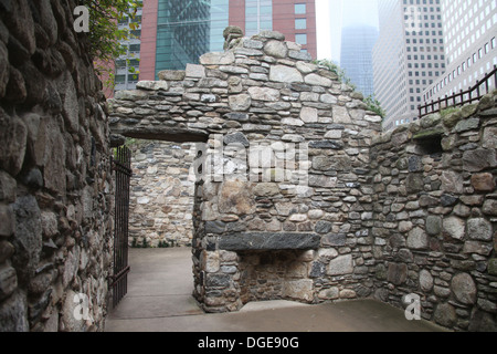 Irlandese Memoriale della fame in Manhattan inferiore Foto Stock