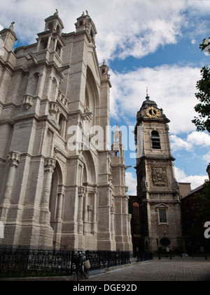 Sainte-Catherine (Sint-Katelijne) chiesa Bruxelles Foto Stock