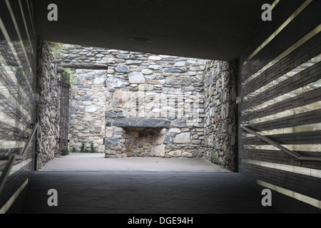 Irlandese Memoriale della fame in Manhattan inferiore Foto Stock