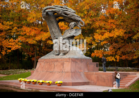 Visita turistica Fredric Chopin monumento Foto Stock