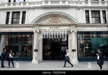 Belstaff fashion store in New Bond Street, Londra Foto Stock