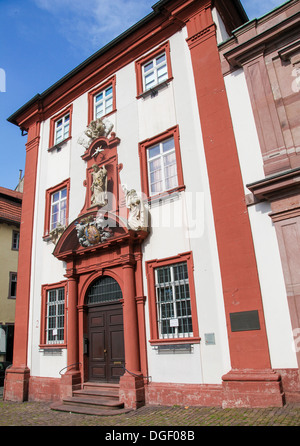 Casa barocca sulla Hauptstrasse in Heidelberg, Germania, il 19 giugno 2013. Foto Stock