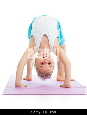 Kid ragazza di yoga Foto Stock