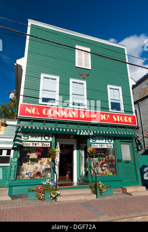 North Conway 5¢ e 10¢ store, New Hampshire, Stati Uniti d'America. Foto Stock