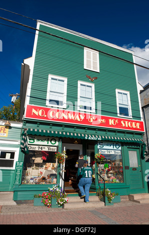 North Conway 5¢ e 10¢ store, New Hampshire, Stati Uniti d'America. Foto Stock