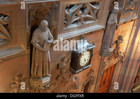 Interno della John Rylands Library, Deansgate, Manchester REGNO UNITO Foto Stock