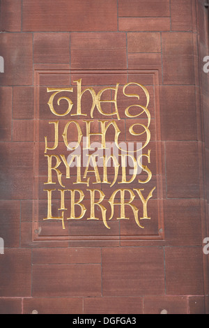 John Rylands Library, Deansgate, Manchester REGNO UNITO Foto Stock