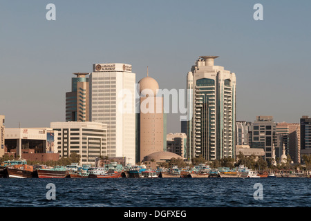 Skyline di Dubai Foto Stock