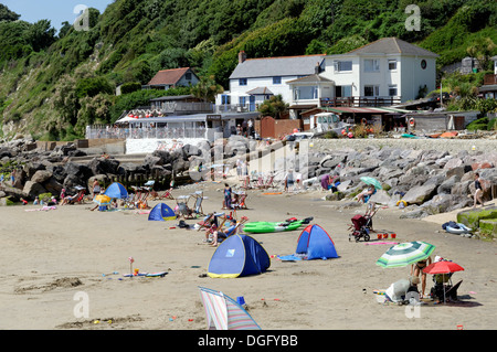 Steephill Cove, Whitwell, Ventnor, Isola di Wight, Inghilterra, Regno Unito. GB. Foto Stock