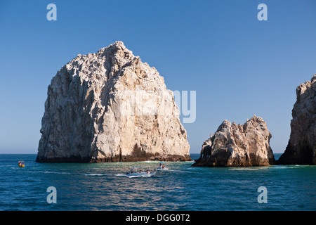 Viaggio a Lands End a Cabo San Lucas Cabo San Lucas, Baja California Sur, Messico Foto Stock