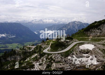 Vista dal perdente Huette capanna per i ghiacciai del Dachstein, Sito Patrimonio Mondiale dell'UNESCO, Hallstatt- Dachstein Foto Stock