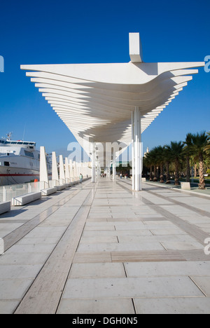 Quay due El Palmeral de las Sorpresas moderno sviluppo nuovo Cruise Terminal Malaga, Spagna Foto Stock