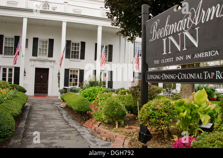 New York, Rhinebeck. Historic Beekman Arms Inn, la più antica locanda in America. Foto Stock