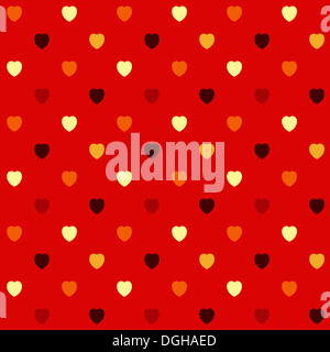 Abstract cuore decorativo seamless texture. Foto Stock