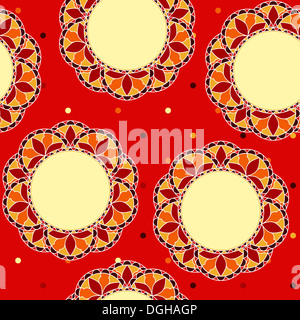 Astratto floreale decorativo seamless pattern. Foto Stock