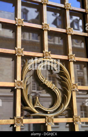 Parigi Francia,5° arrondissement,quartiere Latino,Rive Gauche,Rive Gauche,Place de la Sorbonne,Università la Sorbona di Parigi,edificio storico,scuola,Franc Foto Stock