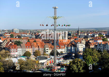 Erfurt Oktoberfest nella Domplatz Square, Erfurt, Turingia, Germania Foto Stock