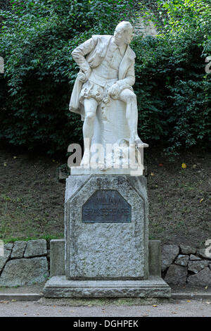 William Shakespeare Memorial nel Parco sull Ilm, Weimar, Turingia, Germania Foto Stock