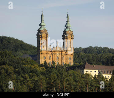 Basilica del Santo quattordici aiutanti, Basilika Vierzehnheiligen, chiesa di pellegrinaggio, bei Bad Staffelstein, Oberfranken, Bavaria Foto Stock