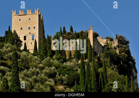 Castello di Arco Lago di Garda Trentino, Italia, Europa Foto Stock