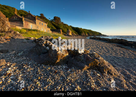 Casa sulla spiaggia nelle vicinanze Culzean Castle, Maybole, South Ayrshire, in Scozia, Regno Unito Foto Stock