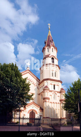 Gli ortodossi la chiesa di San Nicola, Vilnius, Lituania, Europa Foto Stock