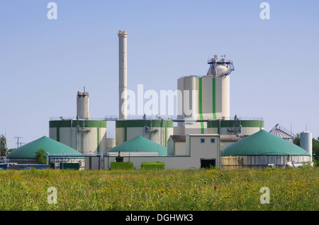 Biogasanlage - impianto di produzione di biogas 88 Foto Stock