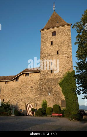 Schloss castello di Rapperswil, Rapperswil, Rapperswil-Jona, cantone di San Gallo, Svizzera Foto Stock