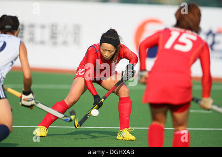 Tianjin Centro Sportivo Campo di hockey su prato, Tianjin, Cina. 6 Ottobre, 2013. Shihori Oikawa (JPN), 6 ottobre 2013 - Hockey : Tianjin 2013 6 East Asian Games, gruppo di donne un match match tra Giappone 15-0 Hong Kong a Tianjin Centro Sportivo Campo di hockey su prato, Tianjin, Cina. © AFLO SPORT/Alamy Live News Foto Stock