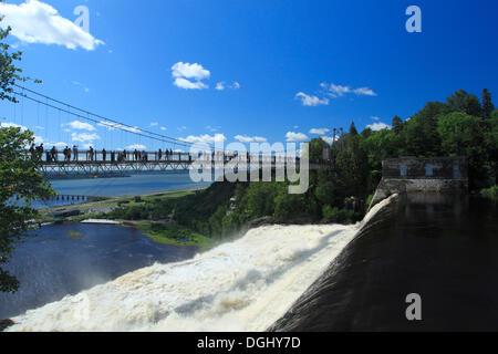 Ponte a Montmorency Falls, Beauport, Quebec City, Provincia di Quebec, Canada Foto Stock