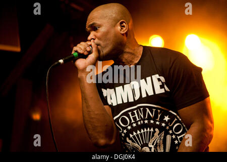 Gli Stati Uniti hip-hop musicista Darryl McDaniels aka DMC di Run DMC, vivono nell'Schueuer, Lucerna, Svizzera Foto Stock