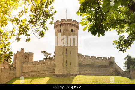 Il Castello di Warwick, Warwickshire, Inghilterra Foto Stock