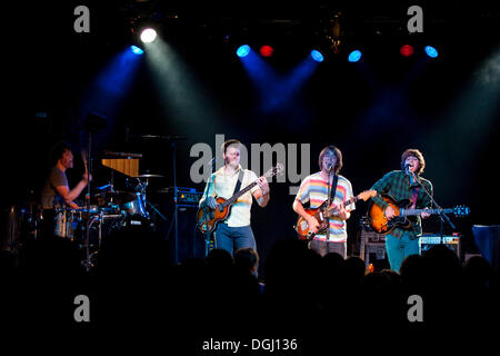 La Swiss rock band Christopher Christopher live in sede Schueuer, Lucerna, Svizzera Foto Stock