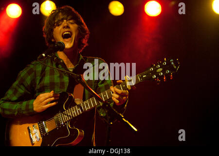 La Swiss rock band Christopher Christopher live in sede Schueuer, Lucerna, Svizzera Foto Stock