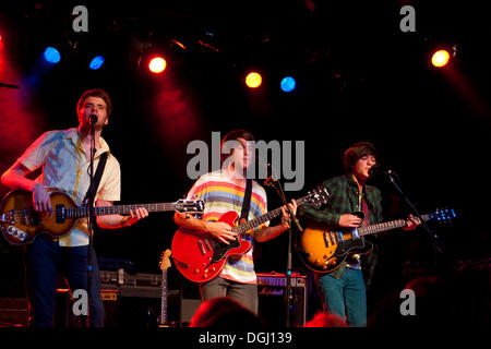 La Swiss rock band Christopher Christopher live in sede Schueuer, Lucerna, Svizzera Foto Stock