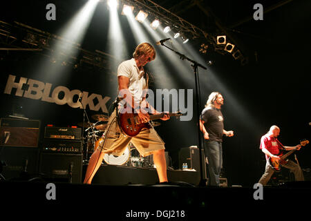 Il tedesco della rock band H-Blockx vivere nel luogo Schueuer, Lucerna, Svizzera Foto Stock